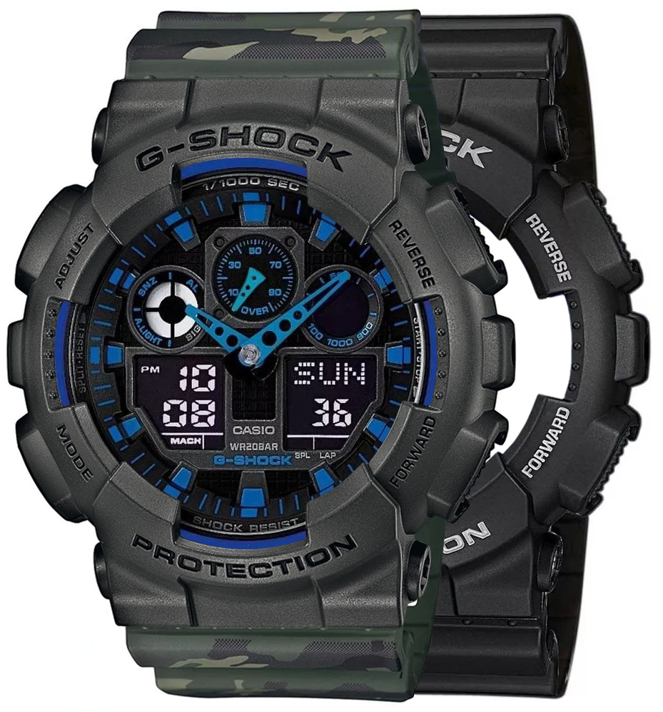  Casio G-SHOCK SET GA-100-1A2ER + BEZEL 10467795 + PASEK 10561429 