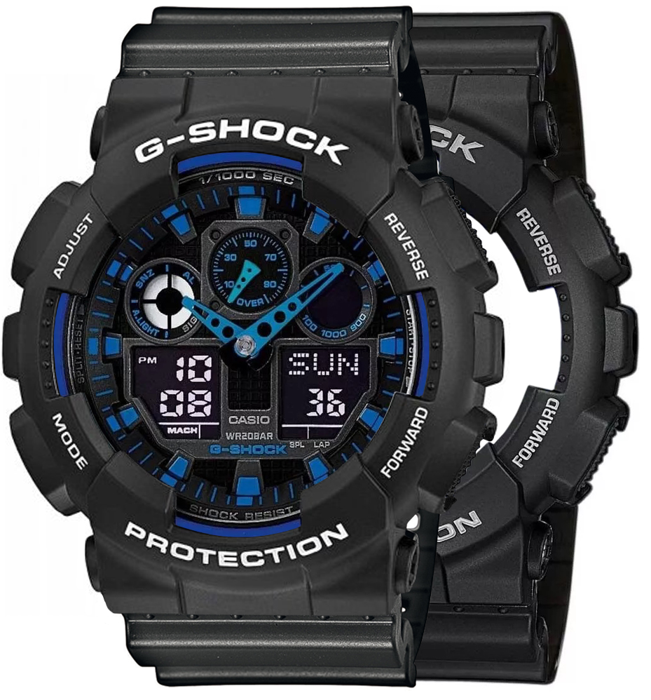  Casio G-SHOCK SET GA-100-1A2ER + BEZEL 10508136 + PASEK 10467764 
