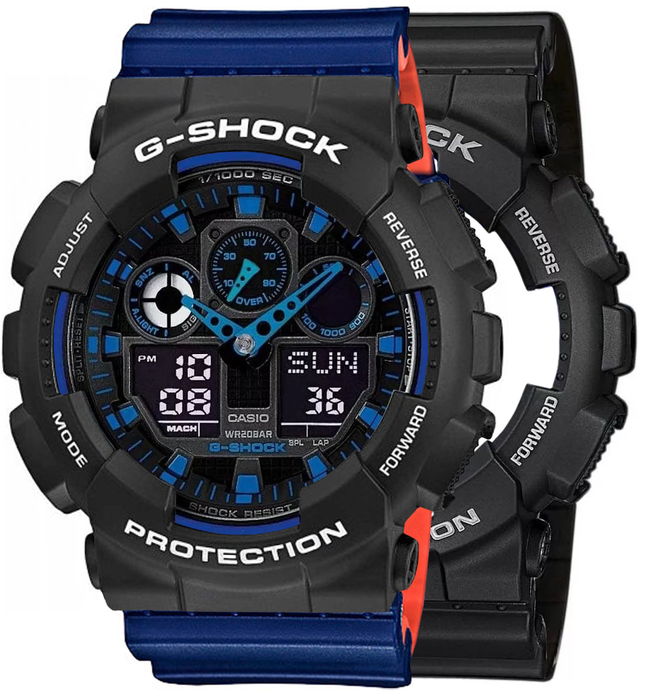 Casio G-SHOCK SET GA-100-1A2ER + BEZEL 10508136 + PASEK 10527467 