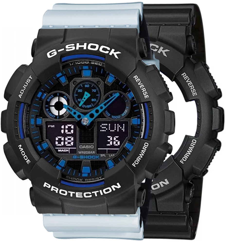  Casio G-SHOCK SET GA-100-1A2ER + BEZEL 10508136 + PASEK 10527469 