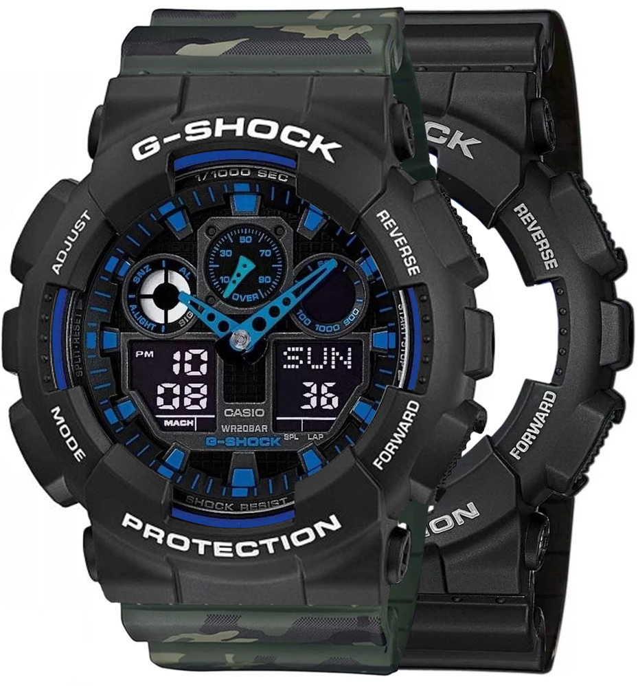  Casio G-SHOCK SET GA-100-1A2ER + BEZEL 10508136 + PASEK 10561429 