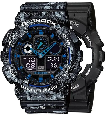 Casio SET GA-100-1A2ER + BEZEL 10520052 + PASEK 10520049 - zdjęcie 1