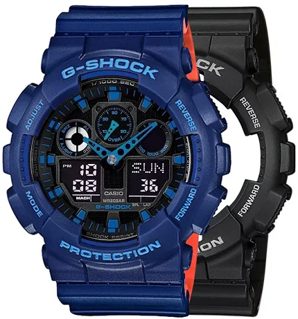 Casio SET GA-100-1A2ER + BEZEL 10527398 + PASEK 10527467 - zdjęcie 1