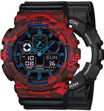Casio SET GA-100-1A2ER + BEZEL 10530688 + PASEK 10347688 - zdjęcie 1
