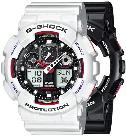 Casio SET GA-100-1A4ER + BEZEL 10347600 + PASEK 10430571 - zdjęcie 1