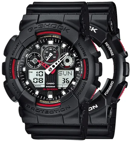 Casio SET GA-100-1A4ER + BEZEL 10358741 + PASEK 10347688 - zdjęcie 1