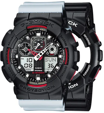 Casio SET GA-100-1A4ER + BEZEL 10358741 + PASEK 10527469 - zdjęcie 1