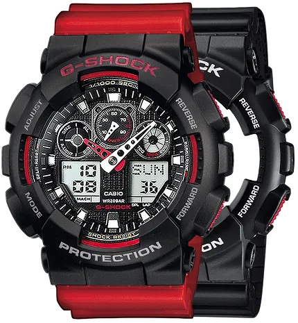 Casio SET GA-100-1A4ER + BEZEL 10378531 + PASEK 10395226 - zdjęcie 1