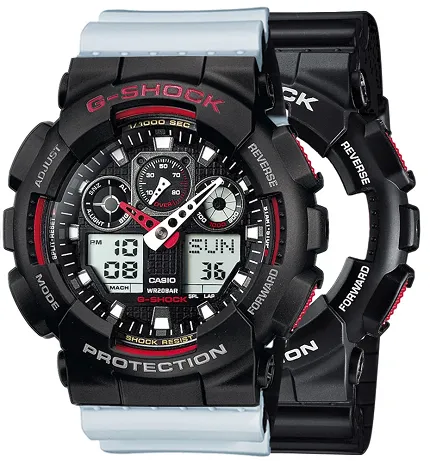 Casio SET GA-100-1A4ER + BEZEL 10378531 + PASEK 10527469 - zdjęcie 1