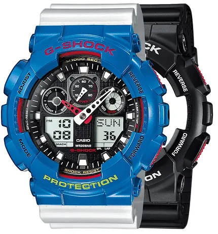 Casio SET GA-100-1A4ER + BEZEL 10388974 + PASEK 10347710 - zdjęcie 1