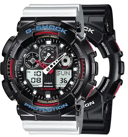 Casio SET GA-100-1A4ER + BEZEL 10407691 + PASEK 10347710 - zdjęcie 1