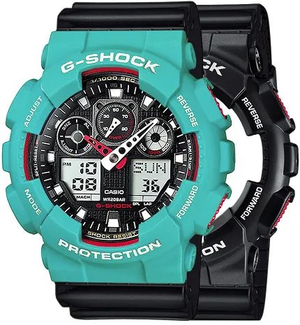 Casio SET GA-100-1A4ER + BEZEL 10410475 + PASEK 10347688 - zdjęcie 1