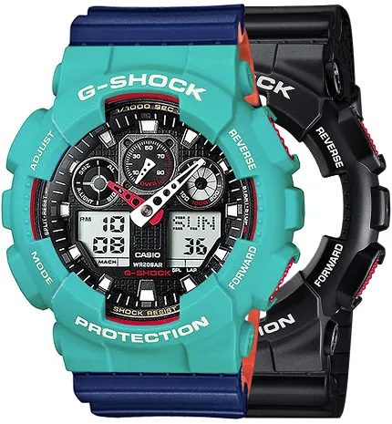 Casio SET GA-100-1A4ER + BEZEL 10410475 + PASEK 10527467 - zdjęcie 1