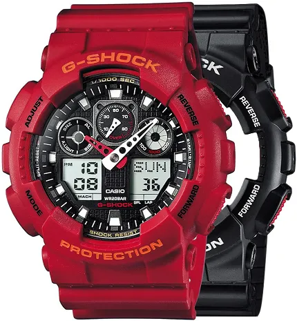 Casio SET GA-100-1A4ER + BEZEL 10441433 + PASEK 10395226 - zdjęcie 1