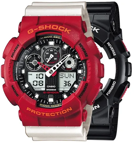 Casio SET GA-100-1A4ER + BEZEL 10441433 + PASEK 10395227 - zdjęcie 1