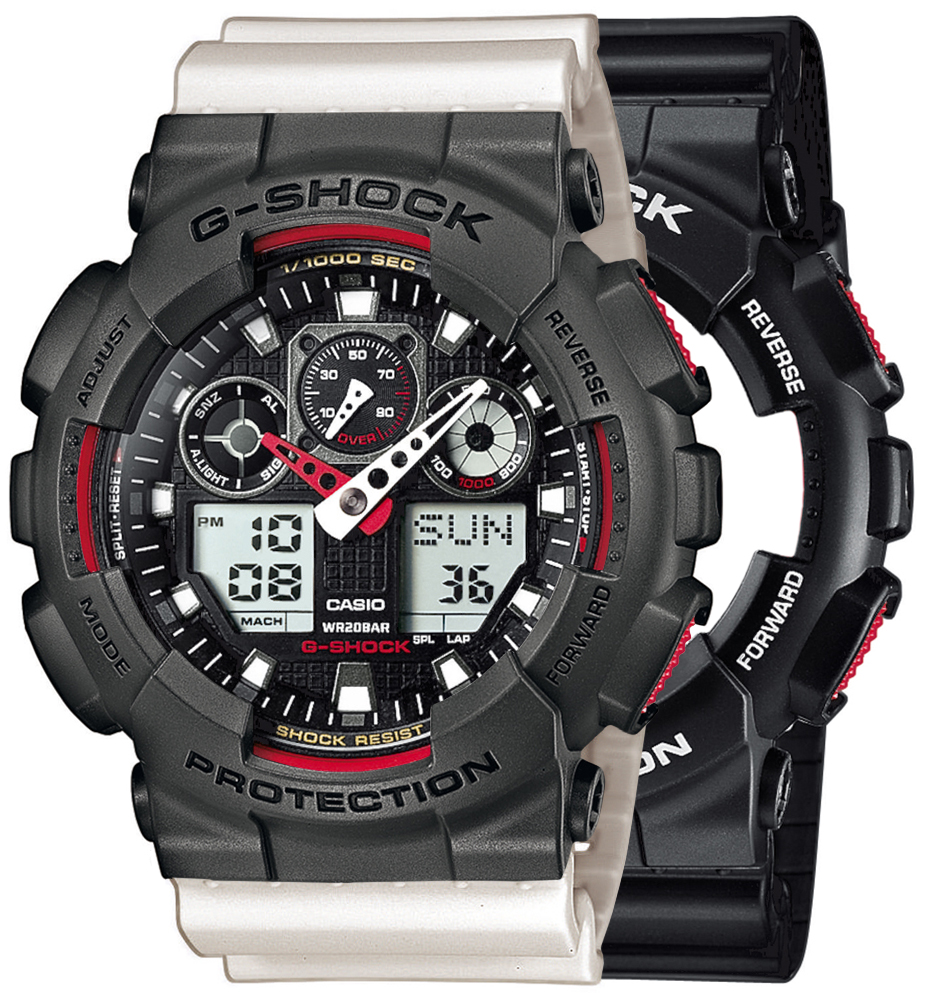 Casio SET GA-100-1A4ER + BEZEL 10467795 + PASEK 10395227 - miniatura 1