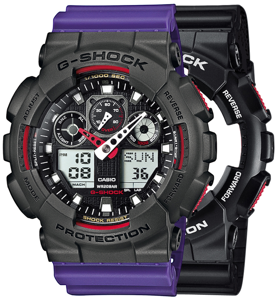 Casio SET GA-100-1A4ER + BEZEL 10467795 + PASEK 10498156
