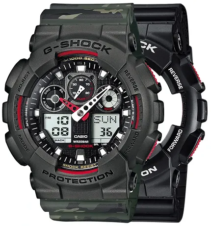 Casio SET GA-100-1A4ER + BEZEL 10467795 + PASEK 10561429 - zdjęcie 1