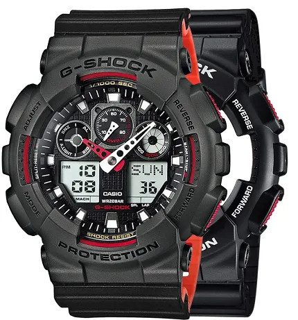 Casio SET GA-100-1A4ER + BEZEL 10467795 + PASEK 10577142
