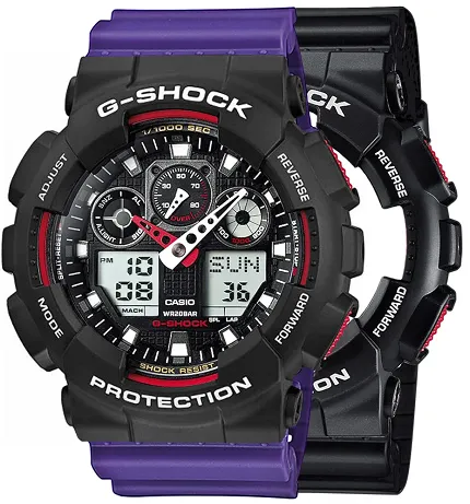 Casio SET GA-100-1A4ER + BEZEL 10508136 + PASEK 10498156 - zdjęcie 1