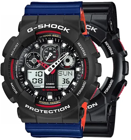 Casio SET GA-100-1A4ER + BEZEL 10508136 + PASEK 10527467 - zdjęcie 1
