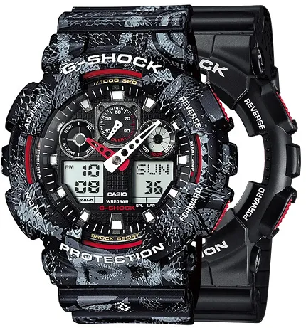 Casio SET GA-100-1A4ER + BEZEL 10520052 + PASEK 10520049 - zdjęcie 1