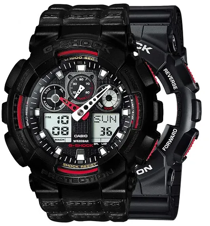 Casio SET GA-100-1A4ER + BEZEL 10523429 + PASEK 10559686 - zdjęcie 1