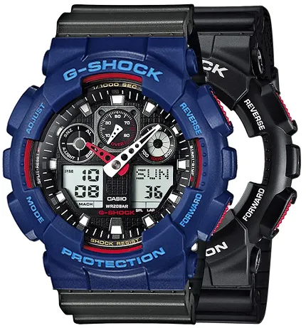 Casio SET GA-100-1A4ER + BEZEL 10527398 + PASEK 10467764 - zdjęcie 1