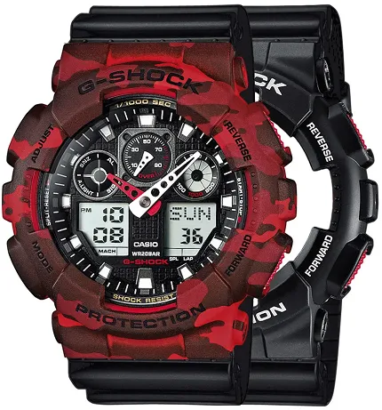 Casio SET GA-100-1A4ER + BEZEL 10530688 + PASEK 10347688 - zdjęcie 1