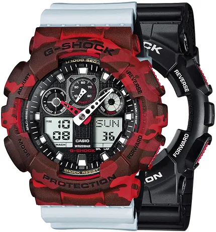 Casio SET GA-100-1A4ER + BEZEL 10530688 + PASEK 10527469 - zdjęcie 1