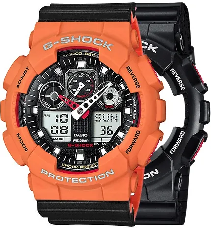 Casio SET GA-100-1A4ER + BEZEL 10589006 + PASEK 10577142 - zdjęcie 1