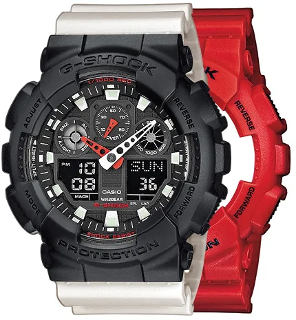 Casio SET GA-100B-4AER + BEZEL 10358741 + PASEK 10395227 - zdjęcie 1