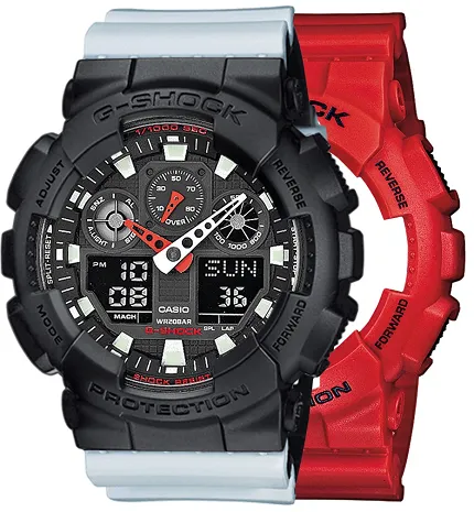 Casio SET GA-100B-4AER + BEZEL 10358741 + PASEK 10527469 - zdjęcie 1