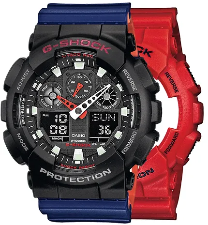 Casio SET GA-100B-4AER + BEZEL 10378531 + PASEK 10527467 - zdjęcie 1