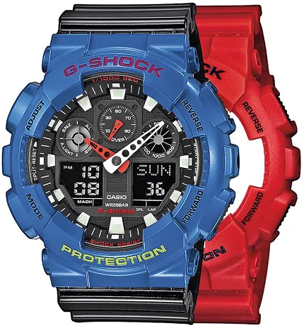 Casio SET GA-100B-4AER + BEZEL 10388974 + PASEK 10378391 - zdjęcie 1
