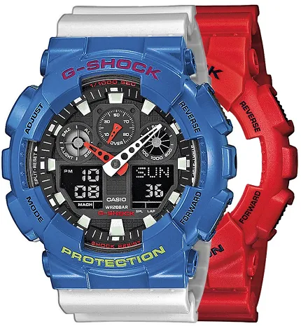 Casio SET GA-100B-4AER + BEZEL 10388974 + PASEK 10430571 - zdjęcie 1