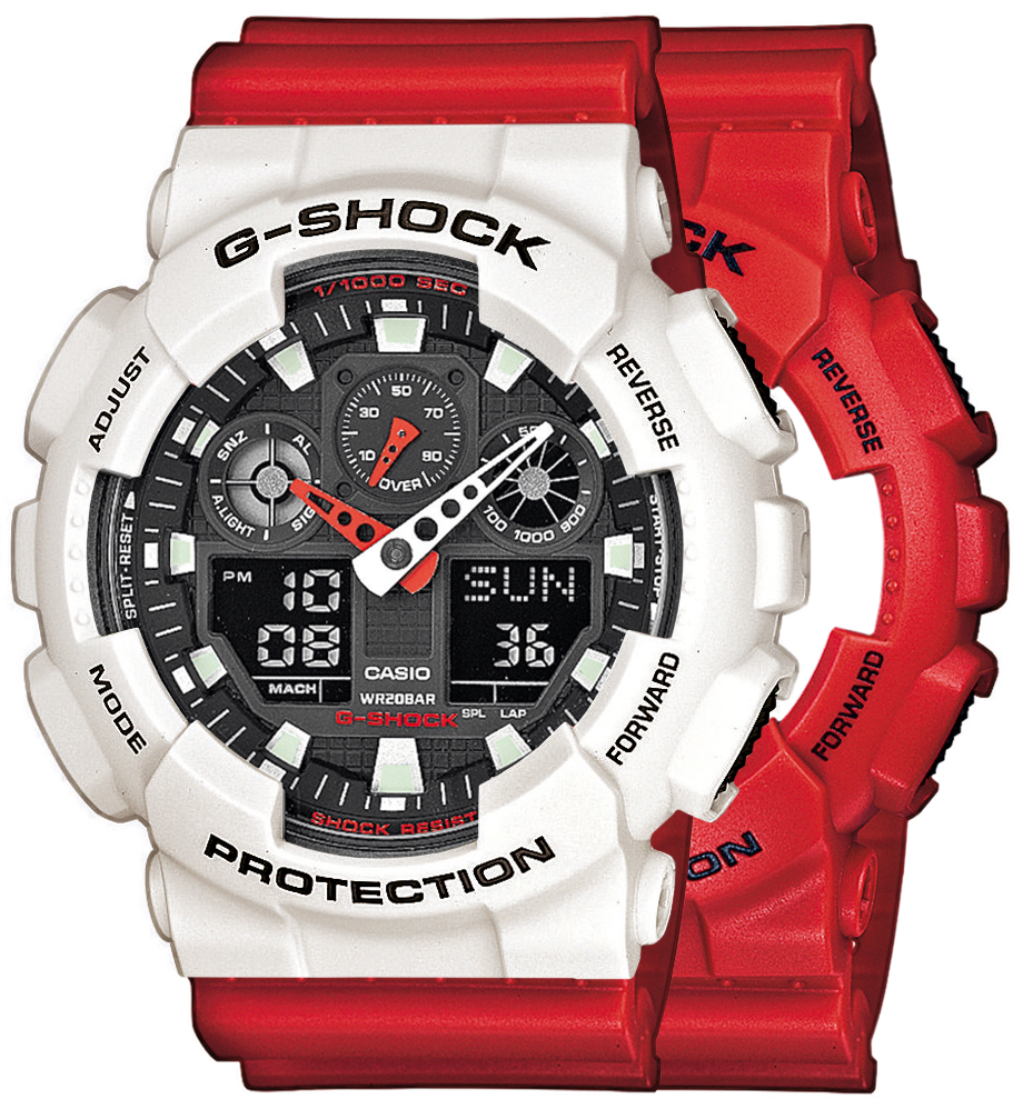 Casio SET GA-100B-4AER + BEZEL 10395292 + PASEK 10395226 - miniatura 1