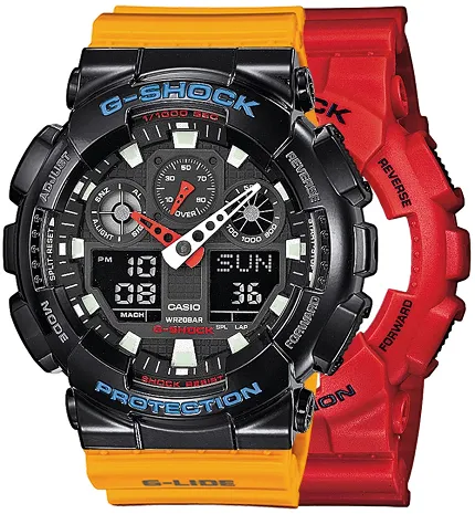 Casio SET GA-100B-4AER + BEZEL 10407691 + PASEK 10457913 - zdjęcie 1