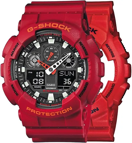 Casio SET GA-100B-4AER + BEZEL 10441433 + PASEK 10395226 - zdjęcie 1
