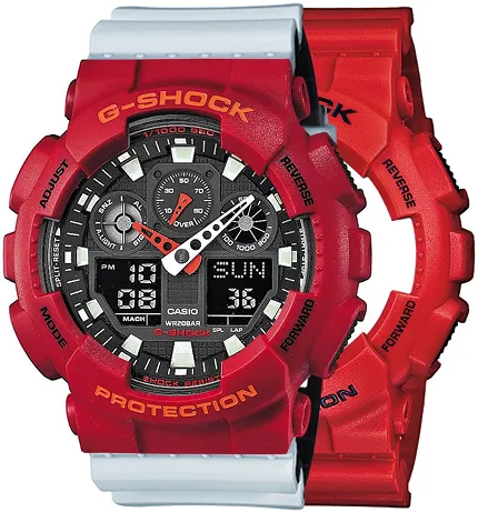Casio SET GA-100B-4AER + BEZEL 10441433 + PASEK 10527469 - zdjęcie 1