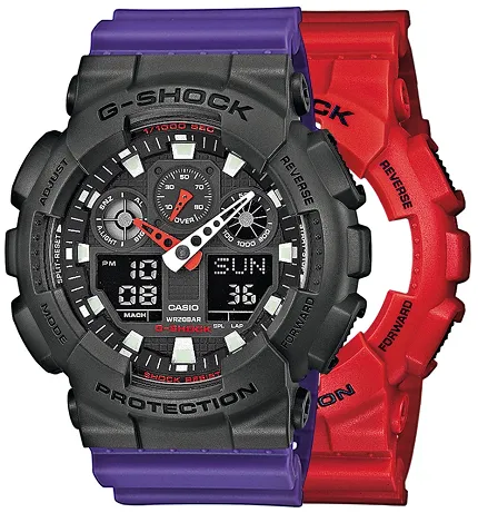 Casio SET GA-100B-4AER + BEZEL 10467795 + PASEK 10498156 - zdjęcie 1