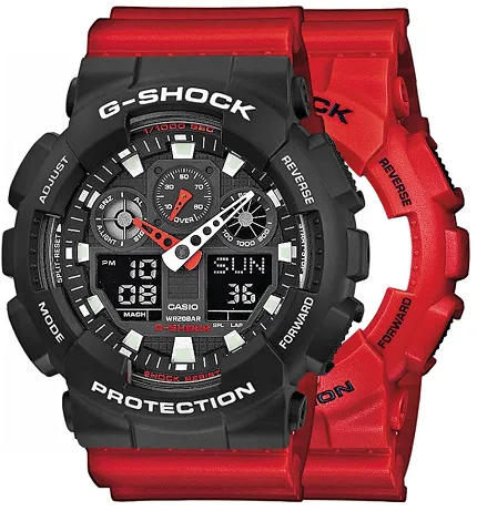 Casio SET GA-100B-4AER + BEZEL 10508136 + PASEK 10395226 - zdjęcie 1