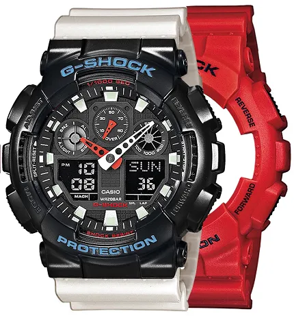 Casio SET GA-100B-4AER + BEZEL 10514393 + PASEK 10395227 - zdjęcie 1