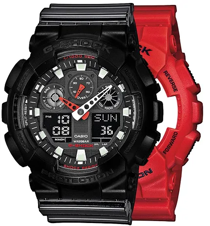 Casio SET GA-100B-4AER + BEZEL 10523429 + PASEK 10378391 - zdjęcie 1