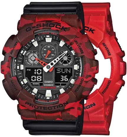 Casio SET GA-100B-4AER + BEZEL 10530688 + PASEK 10347688 - zdjęcie 1