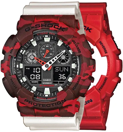 Casio SET GA-100B-4AER + BEZEL 10530688 + PASEK 10395227 - zdjęcie 1