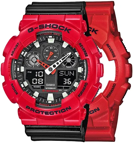 Casio SET GA-100B-4AER + BEZEL 10557822 + PASEK 10378391 - zdjęcie 1