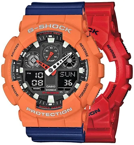 Casio SET GA-100B-4AER + BEZEL 10589006 + PASEK 10527467 - zdjęcie 1