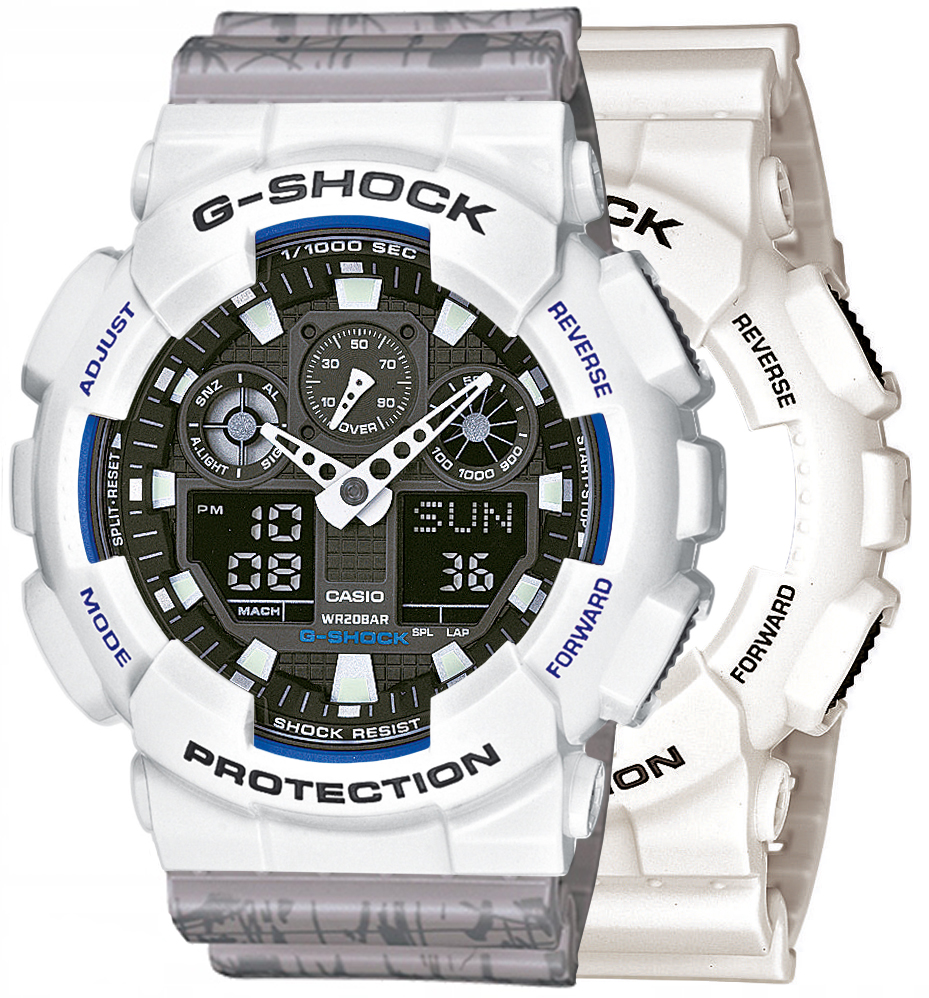 G-SHOCK SET GA-100B-7AER + BEZEL 10347600 + PASEK 10498174
