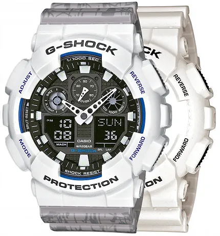 Casio SET GA-100B-7AER + BEZEL 10347600 + PASEK 10498174 - zdjęcie 1